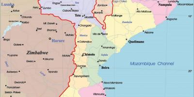 موزامبیک نقشه سیاسی